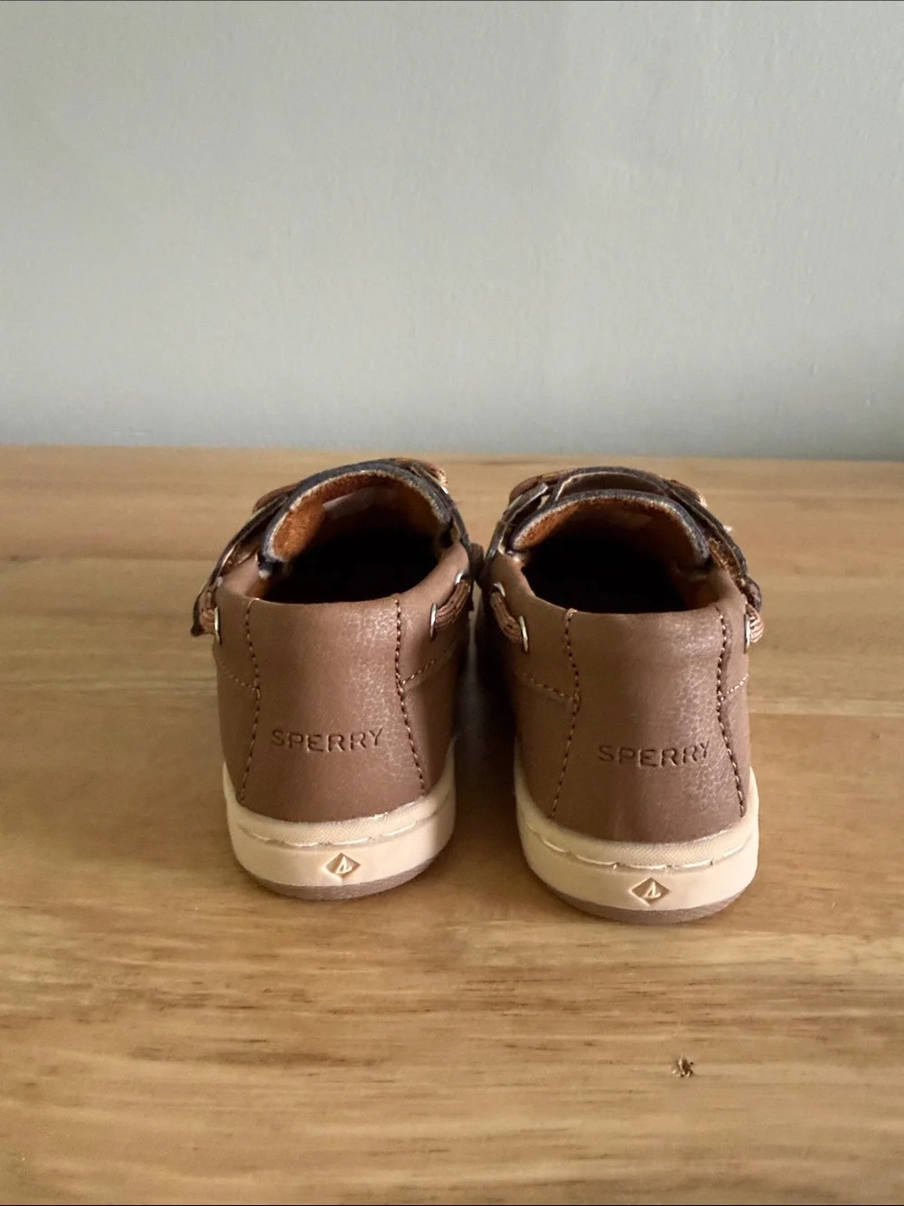 Sperry Kids Brown Leather Lace-Up Moccasins